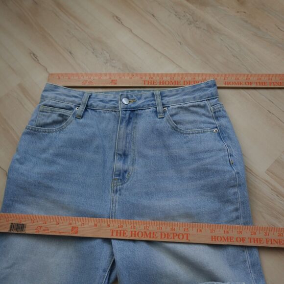 Cider Women Large Jeans Barrel High Waist Light Wash Blue - Picture 7 of 7